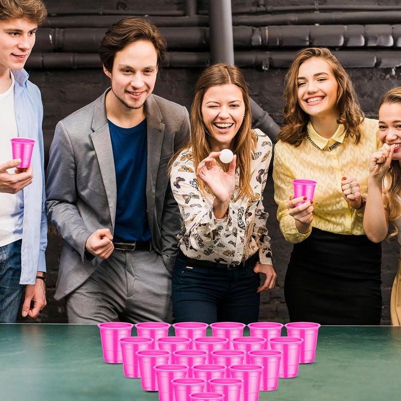 cssopenss 120 Pcs Pink Shot Cups pink Plastic Shot Glasses 2 oz Valentines Day shot Glasses Disposable for Drinking Tastings Served Snacks Jello Tastings and Samples - Image 5